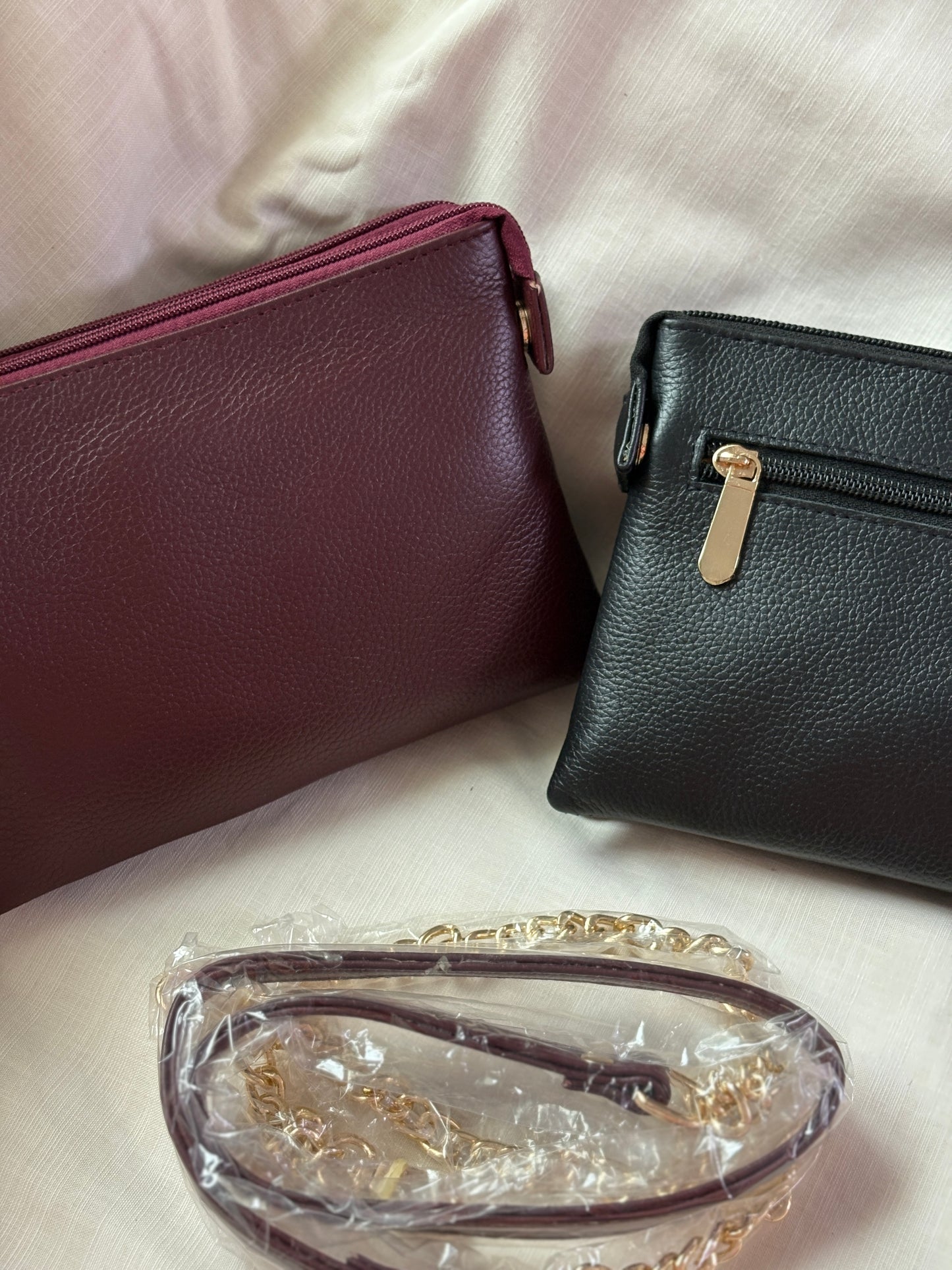 Double Zip Crossbody Bag