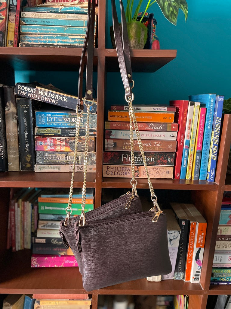 Double Zip Crossbody Bag