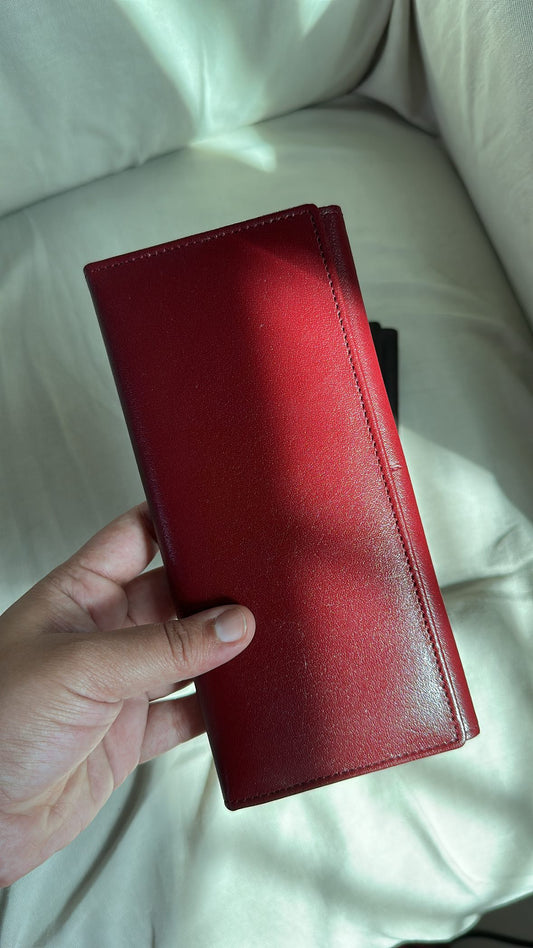 Buttoned Long Wallet
