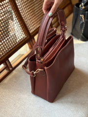 Tri-Section Handbag