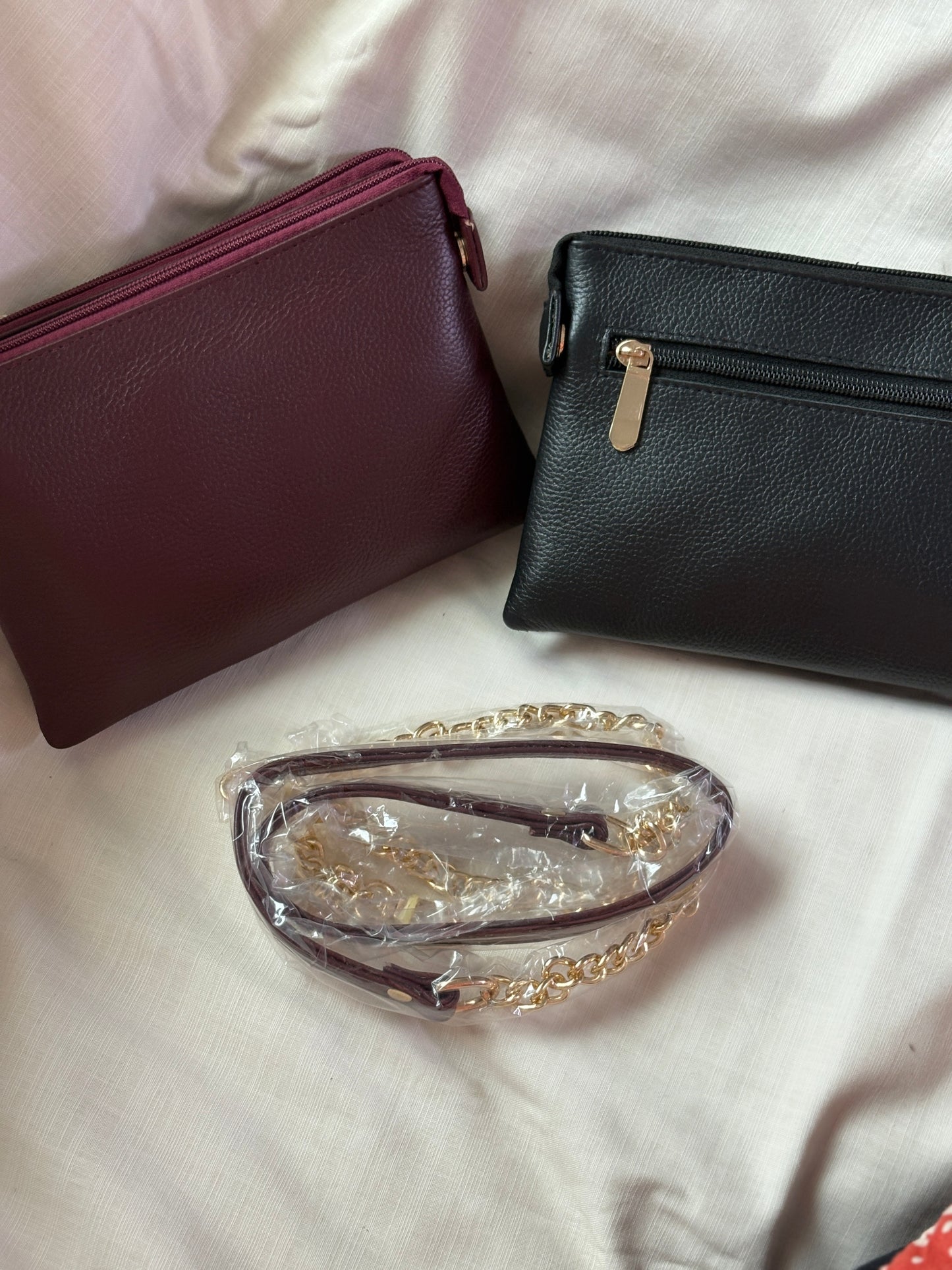 Double Zip Crossbody Bag