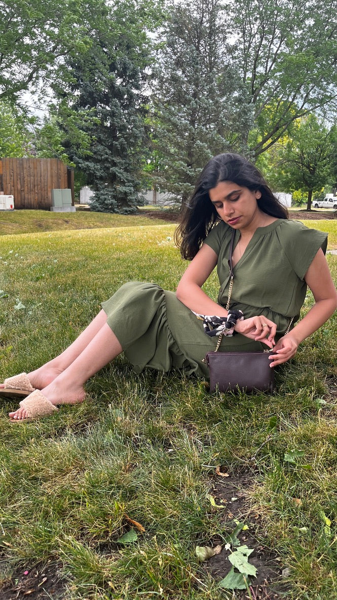 Double Zip Crossbody Bag