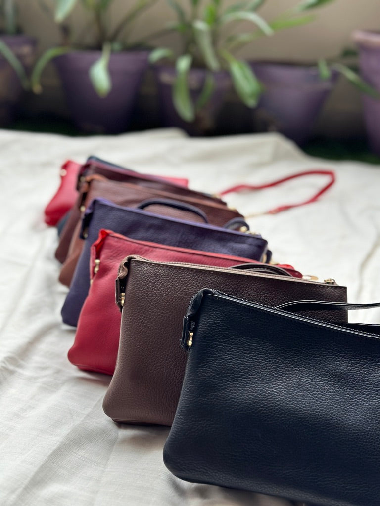 Double Zip Crossbody Bag