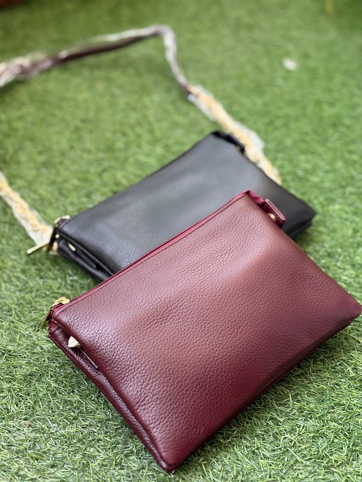 Double Zip Crossbody Bag