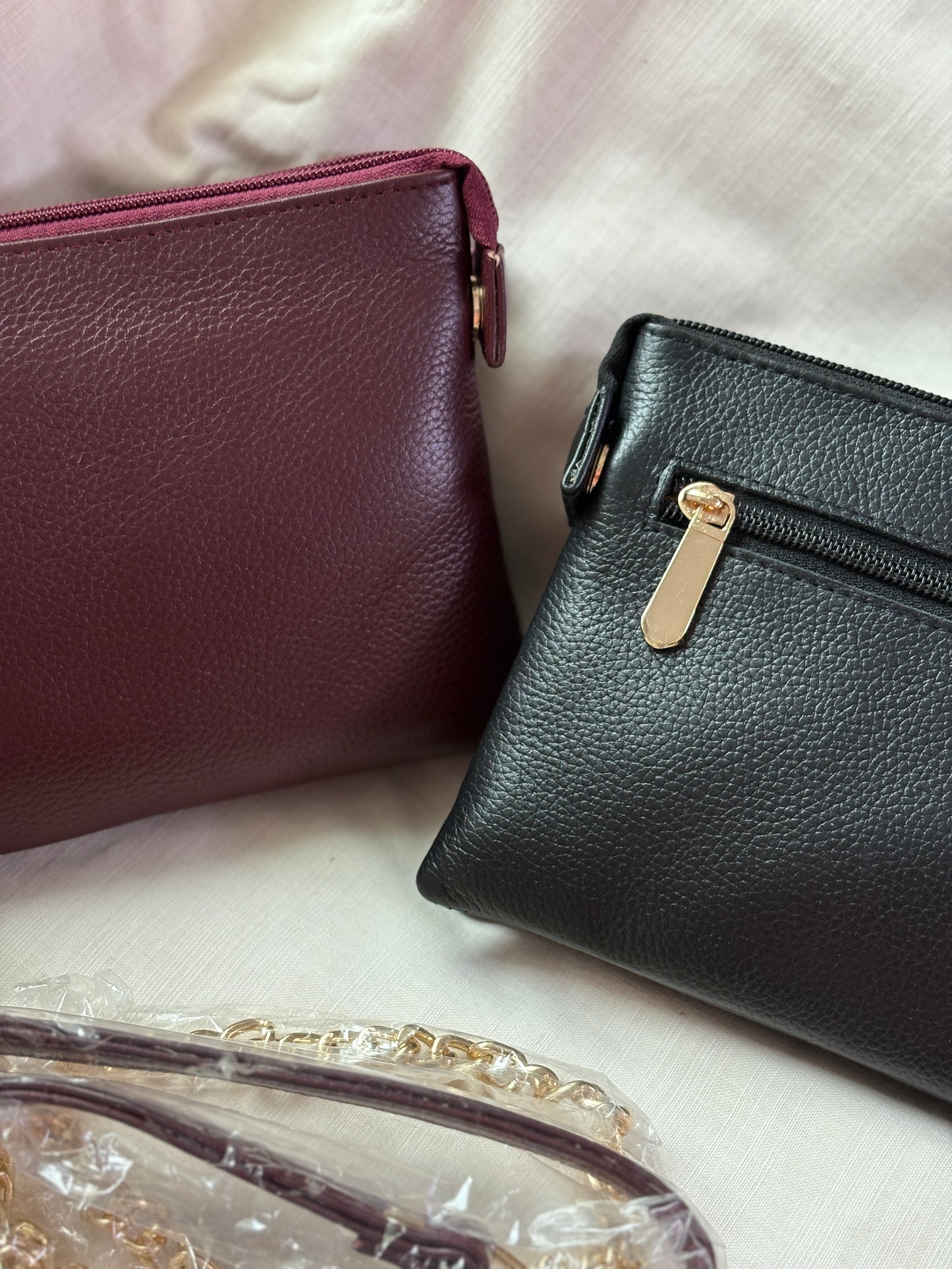Double Zip Crossbody Bag