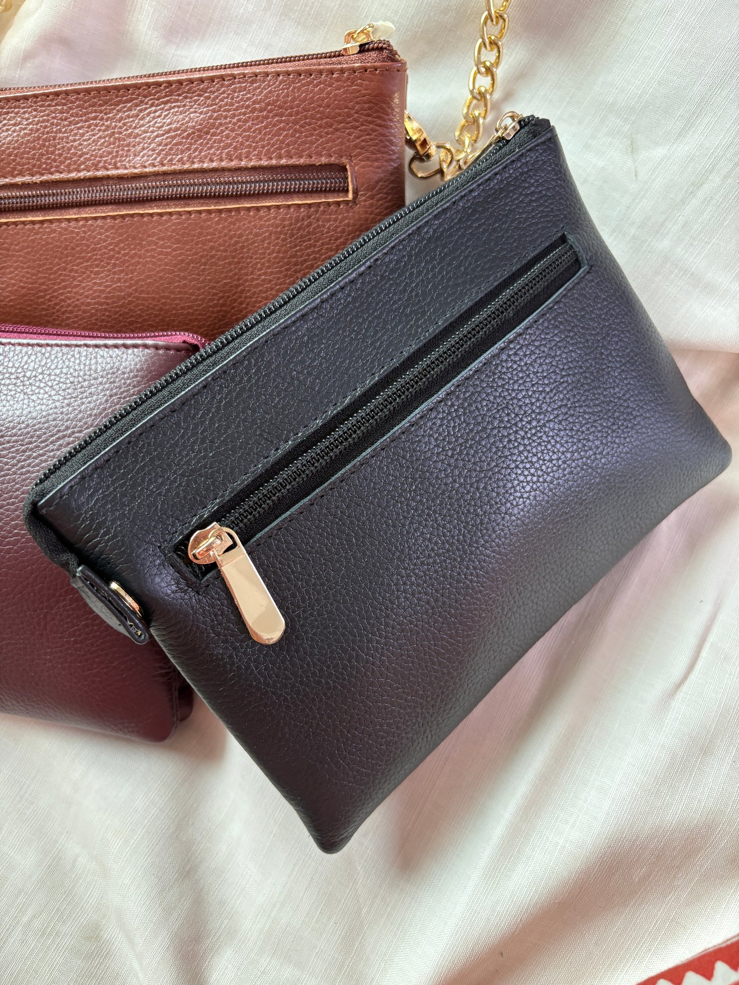 Double Zip Crossbody Bag