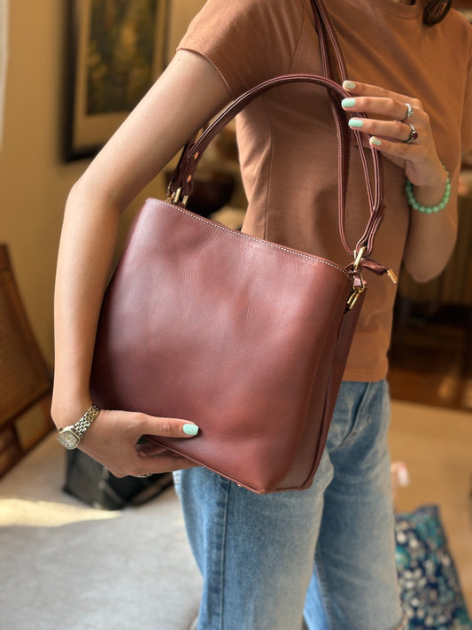 Tri-Section Handbag