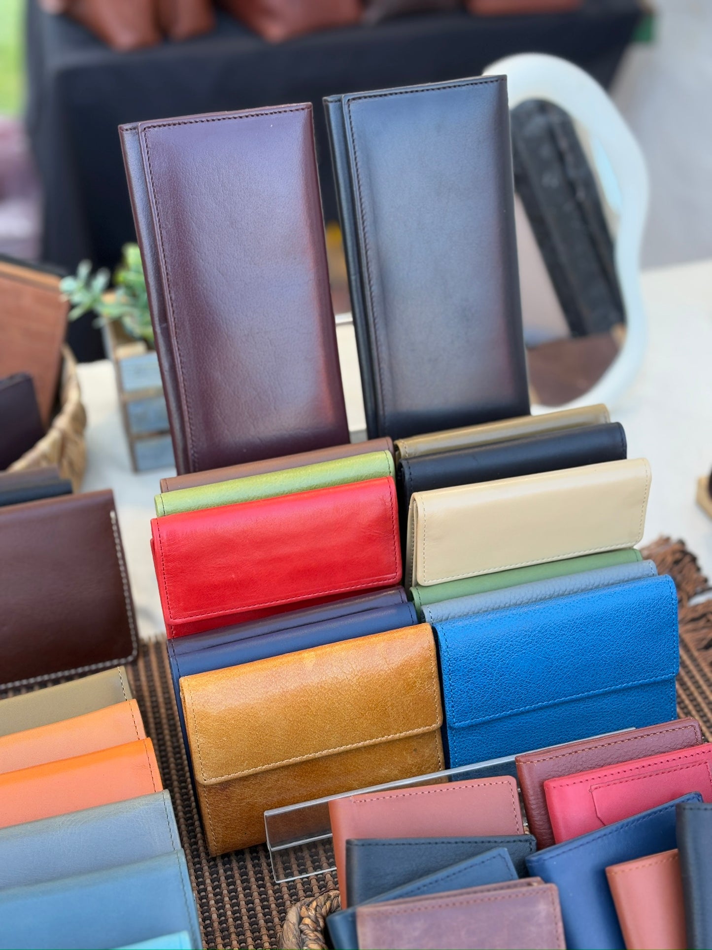 Buttoned Long Wallet