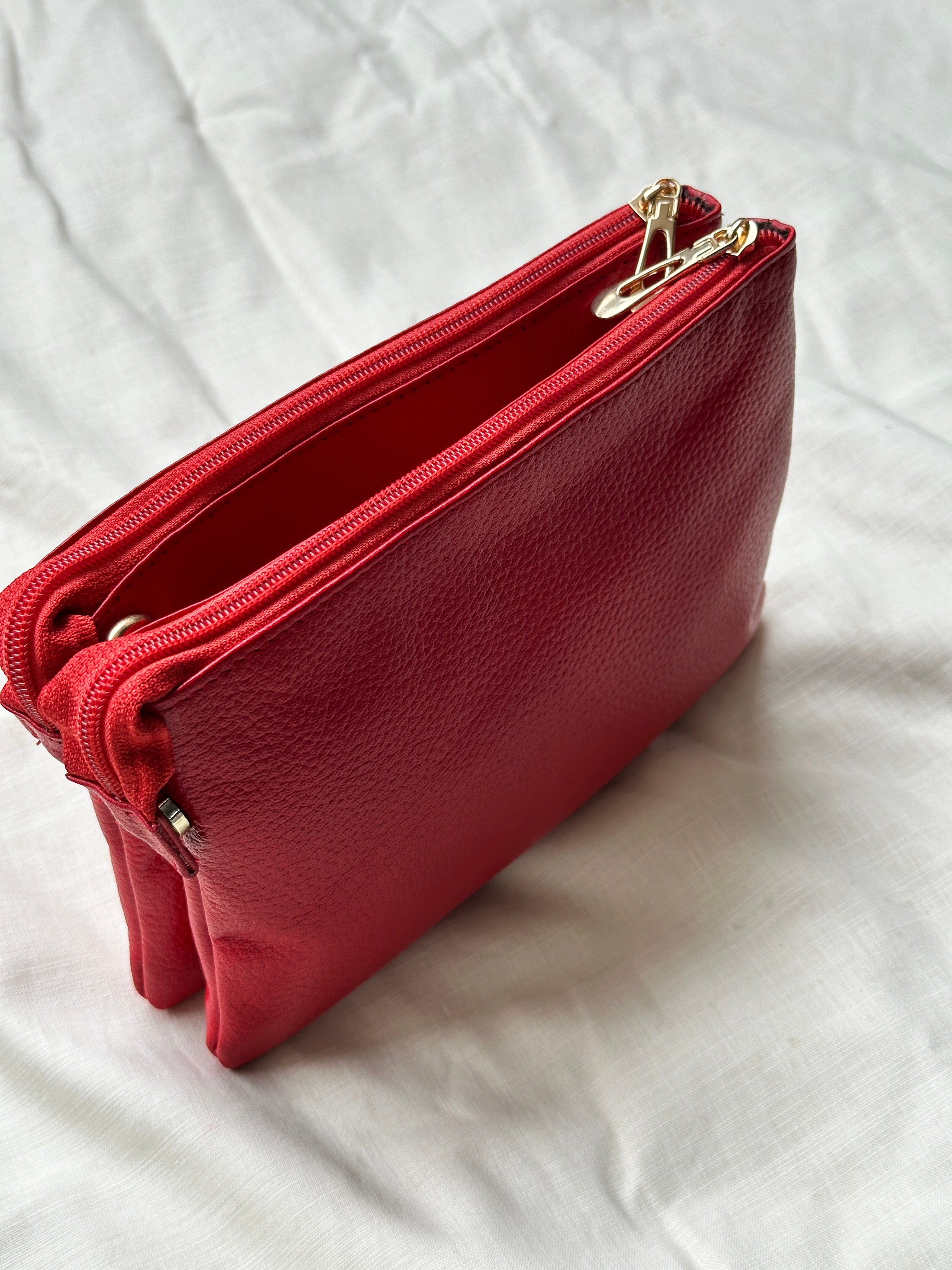 Double Zip Crossbody Bag