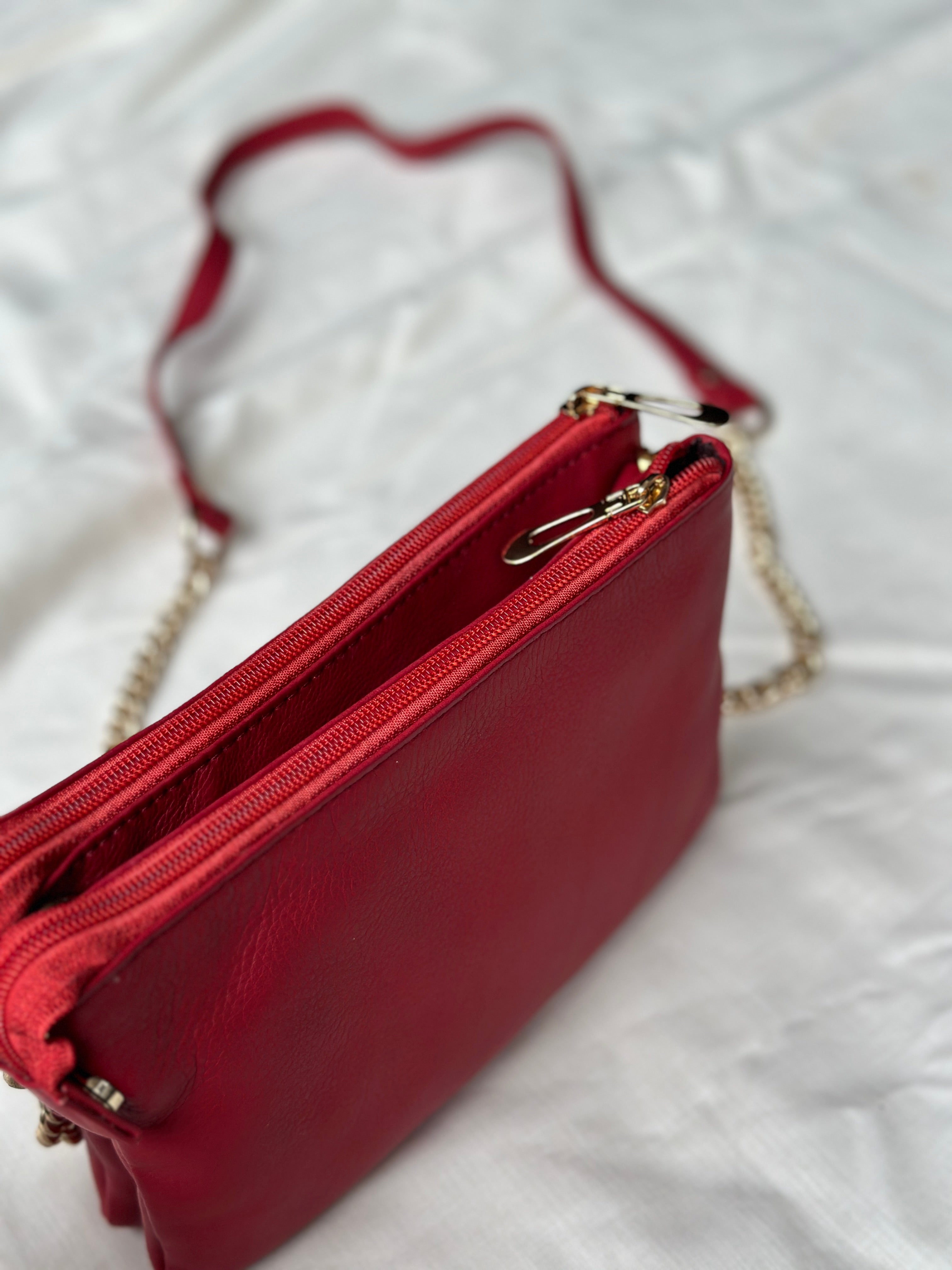 Double Zip Crossbody Bag