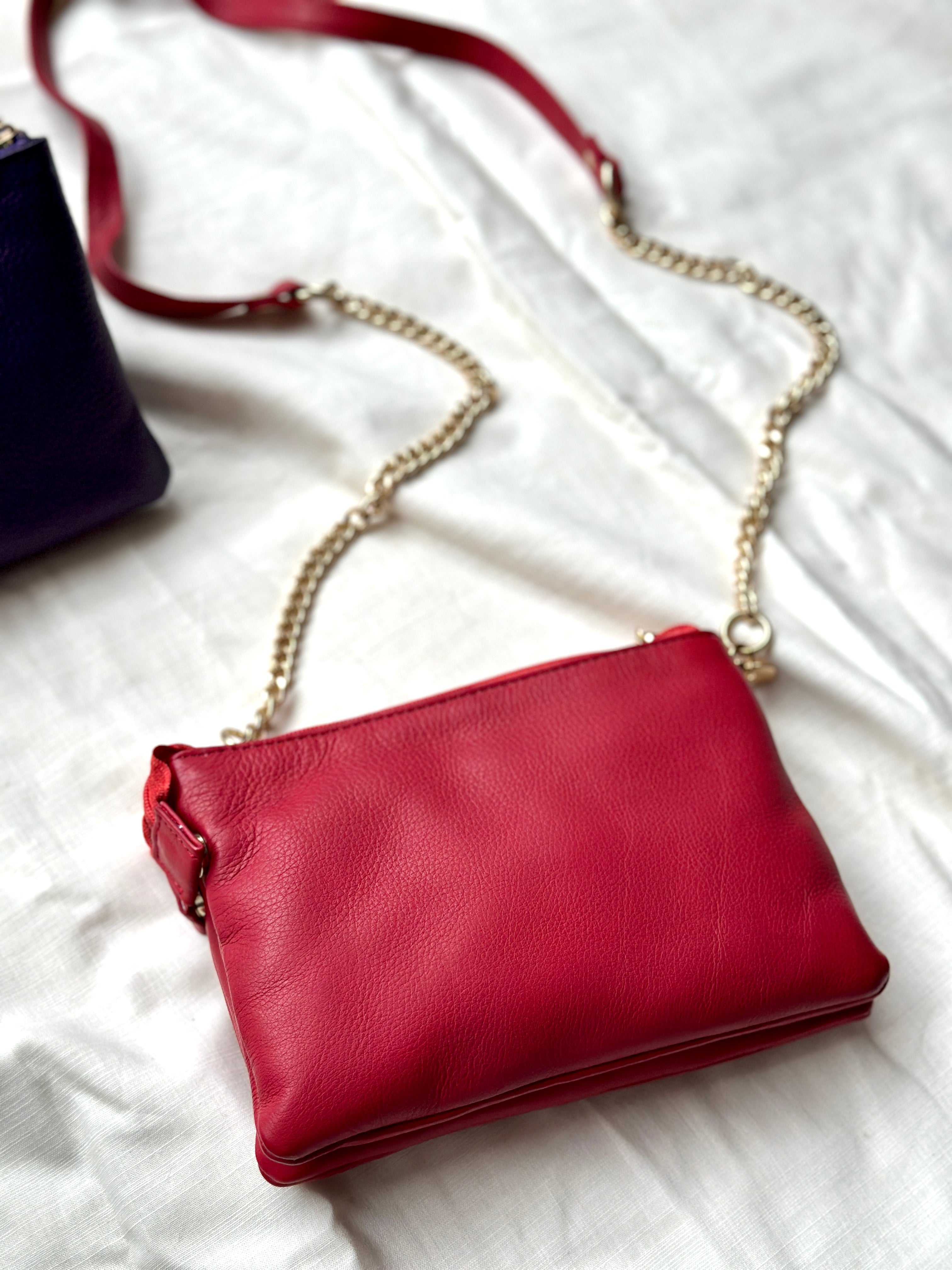 Double Zip Crossbody Bag