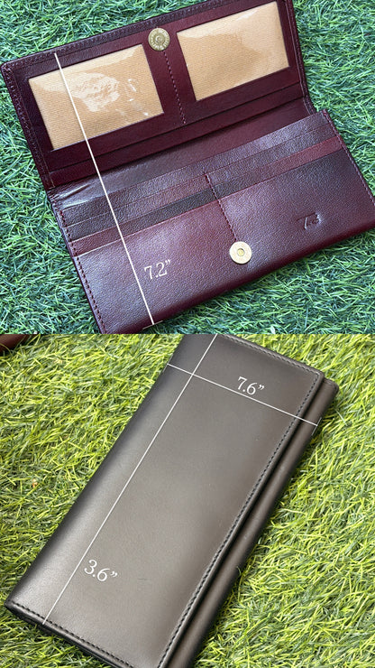 Buttoned Long Wallet