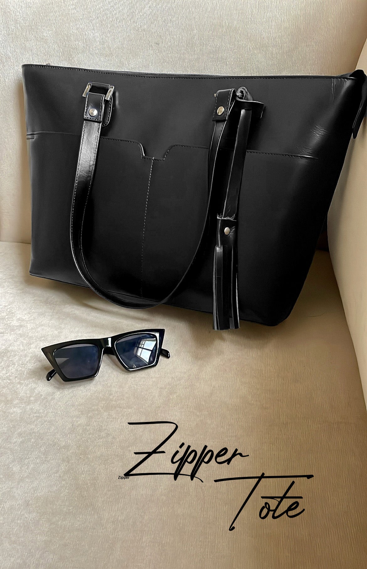 Zipper Tote Bag