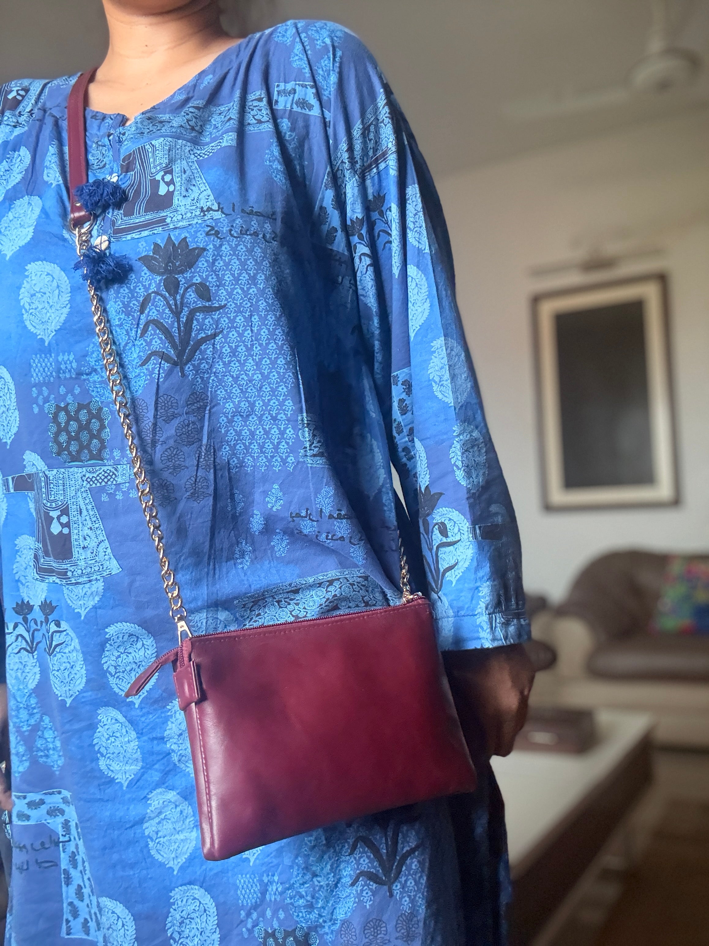 Double Zip Crossbody Bag
