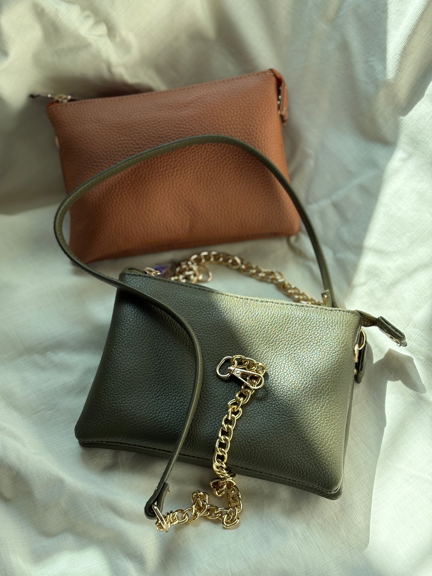 Double Zip Crossbody Bag