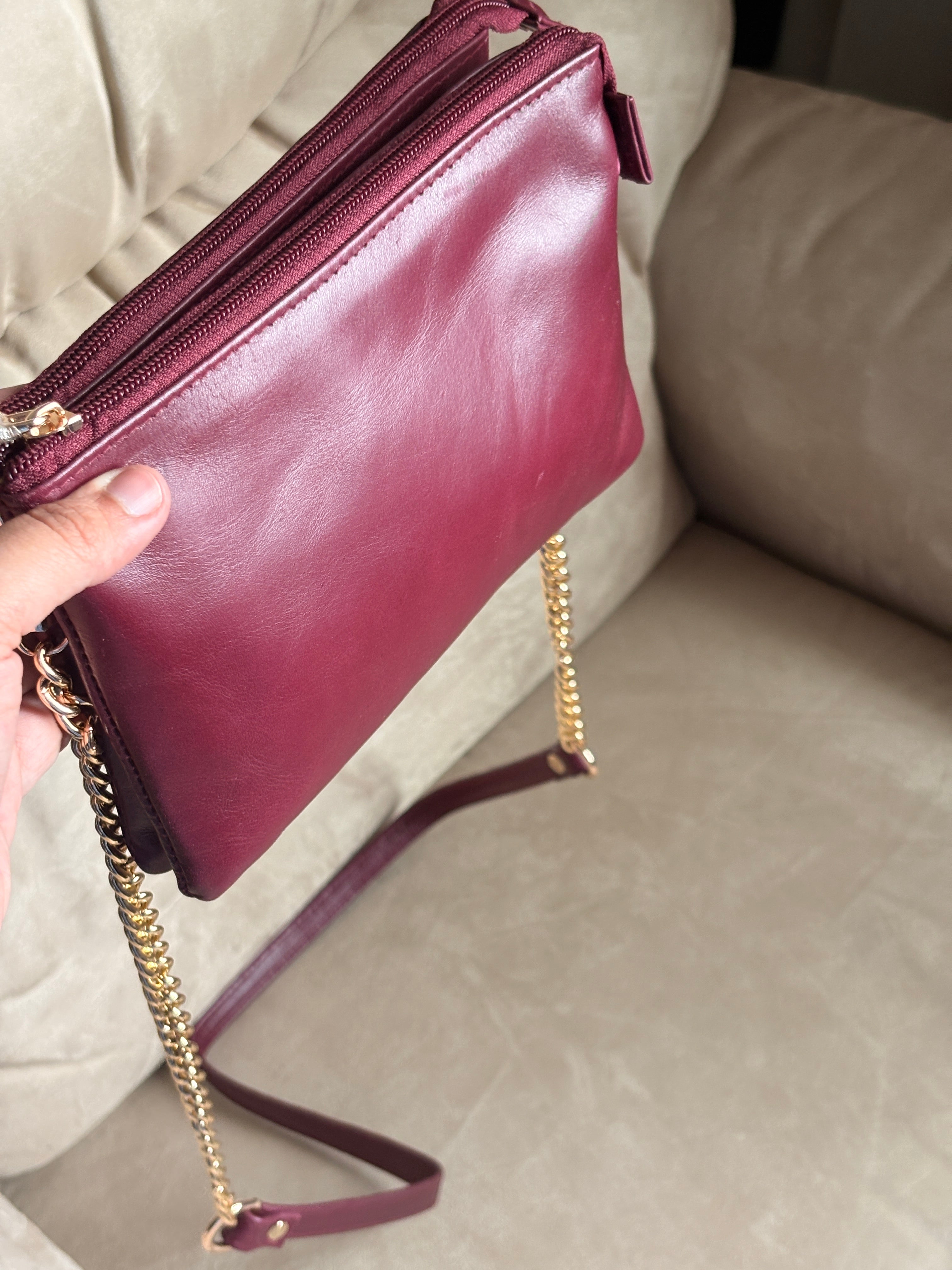 Double Zip Crossbody Bag