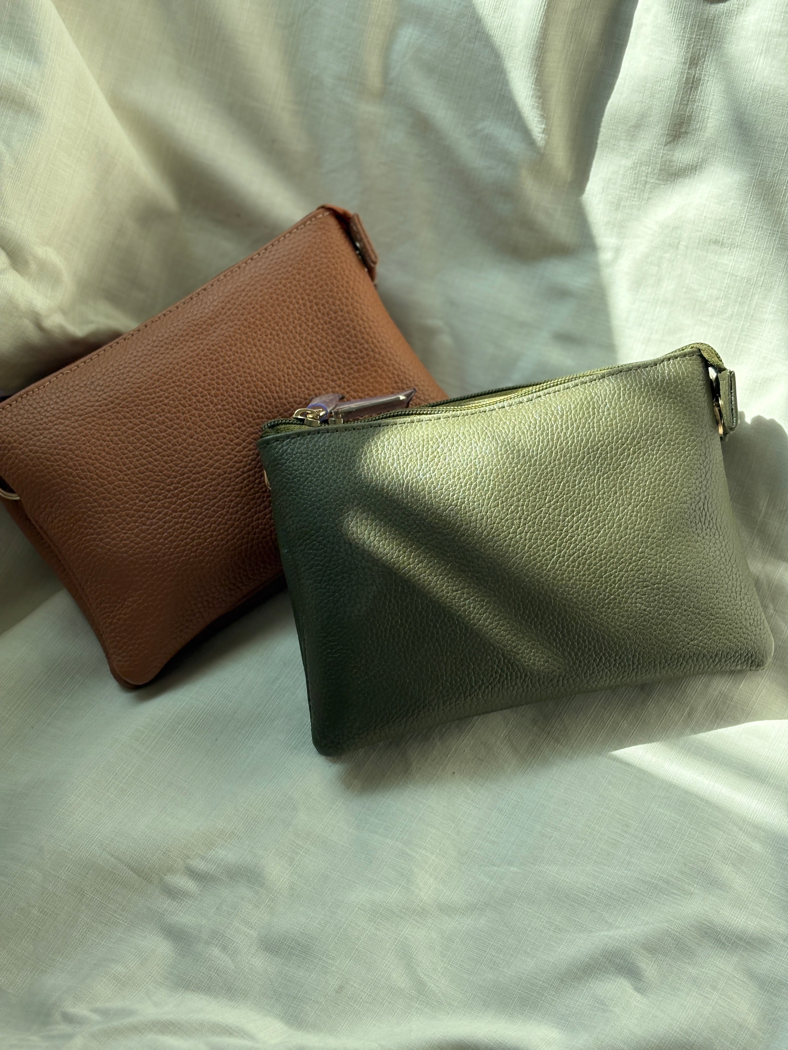 Double Zip Crossbody Bag