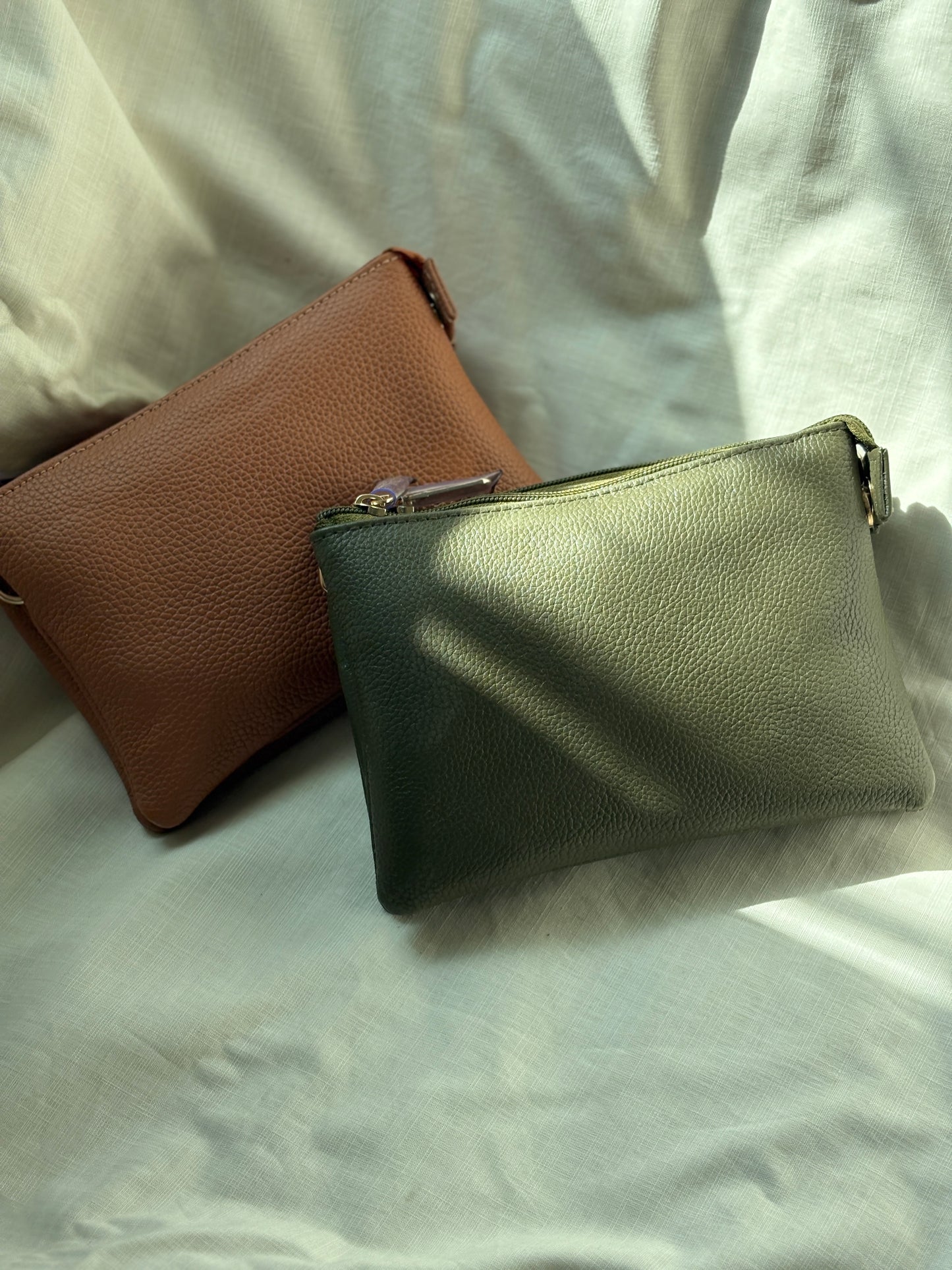 Double Zip Crossbody Bag