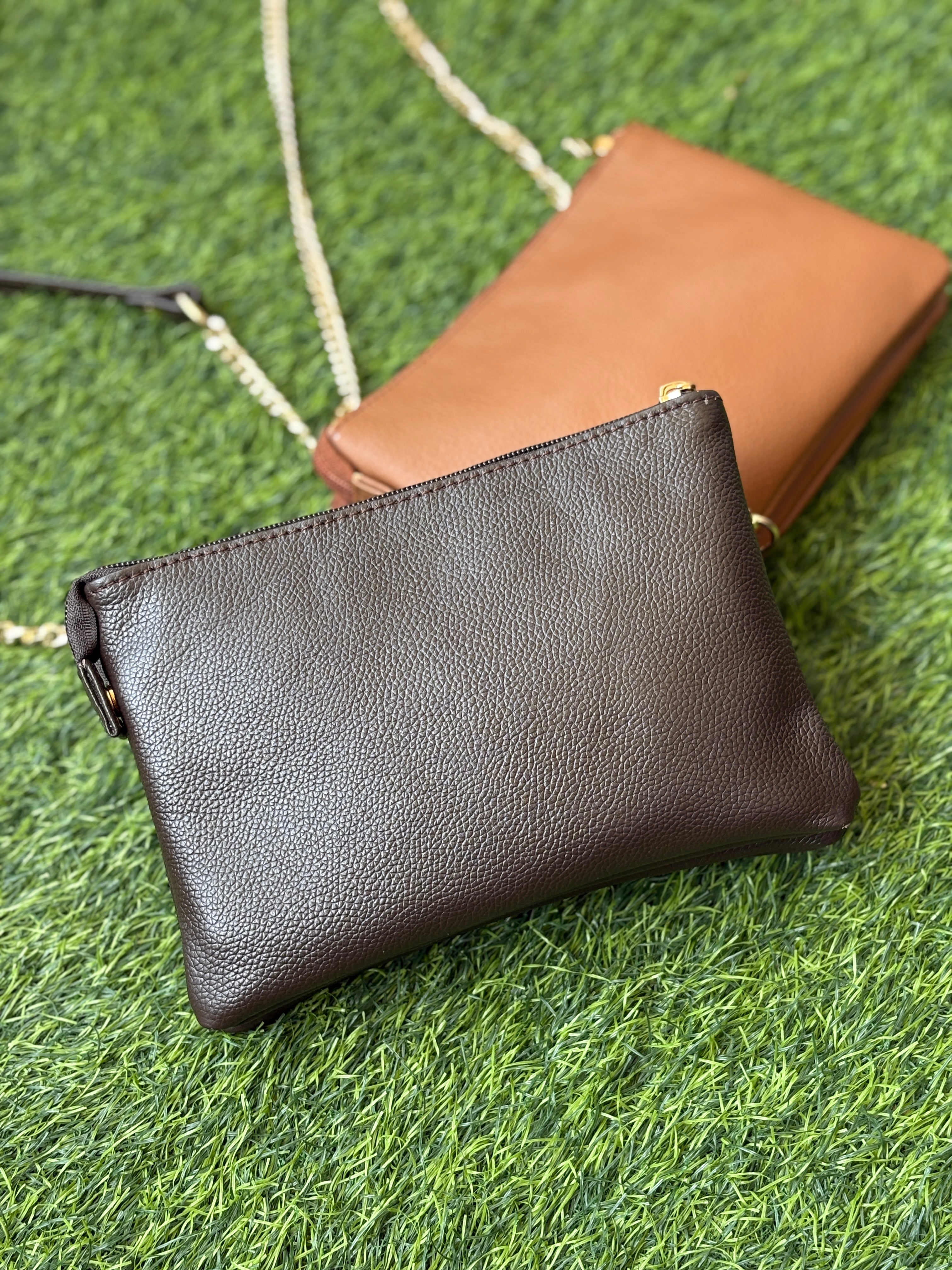 Double Zip Crossbody Bag