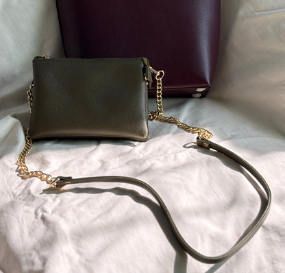 Double Zip Crossbody Bag