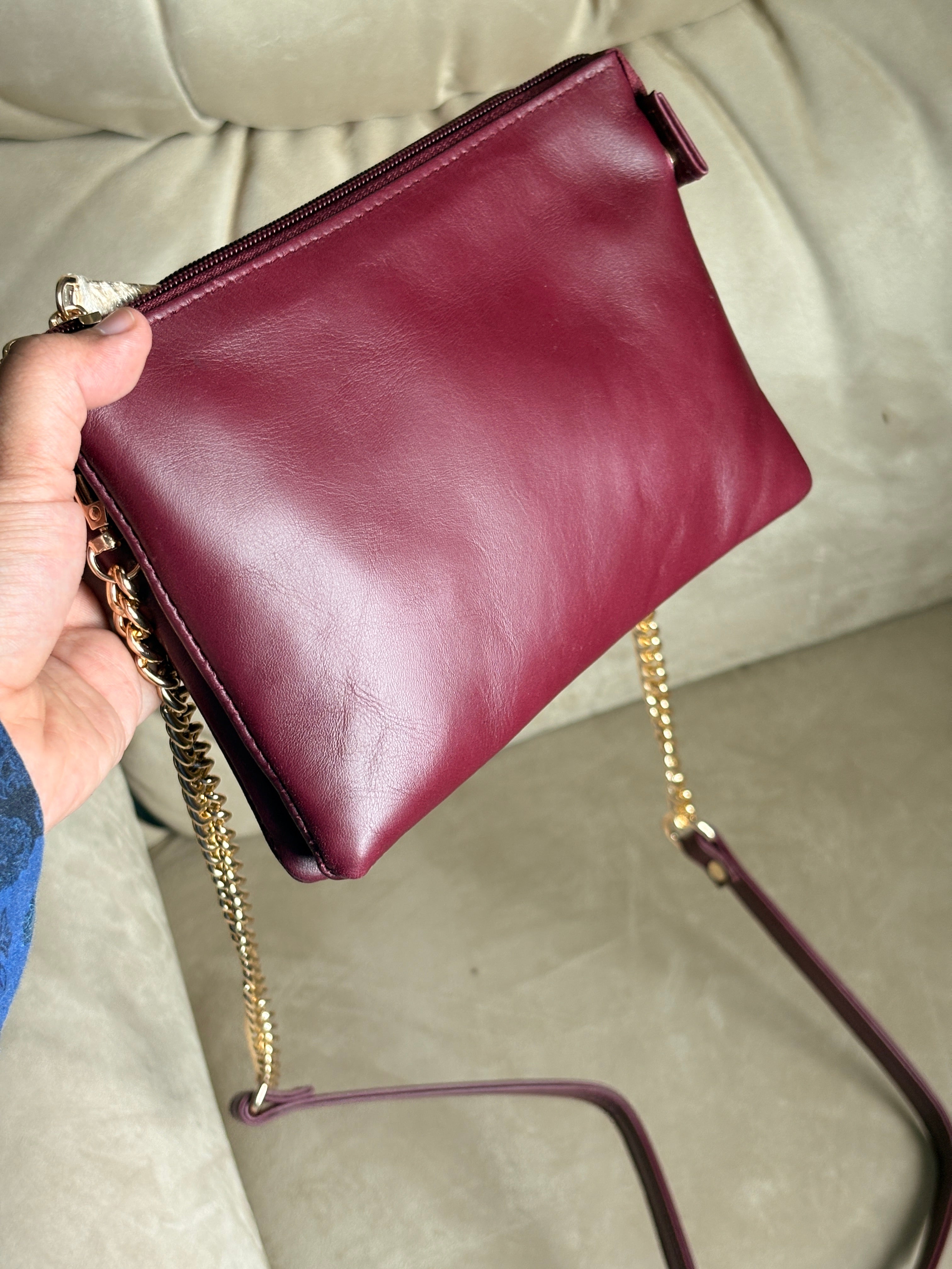 Double Zip Crossbody Bag