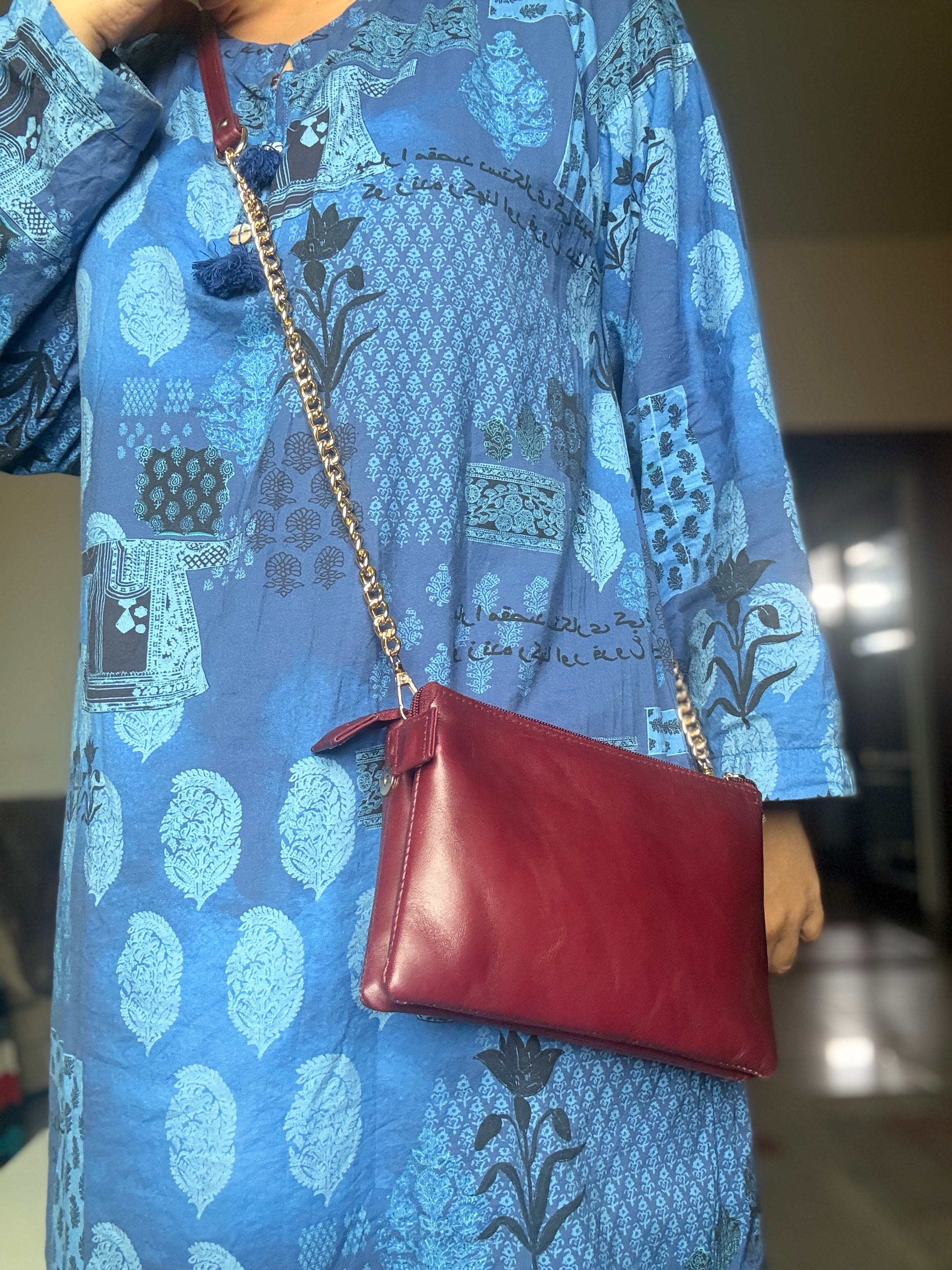 Double Zip Crossbody Bag