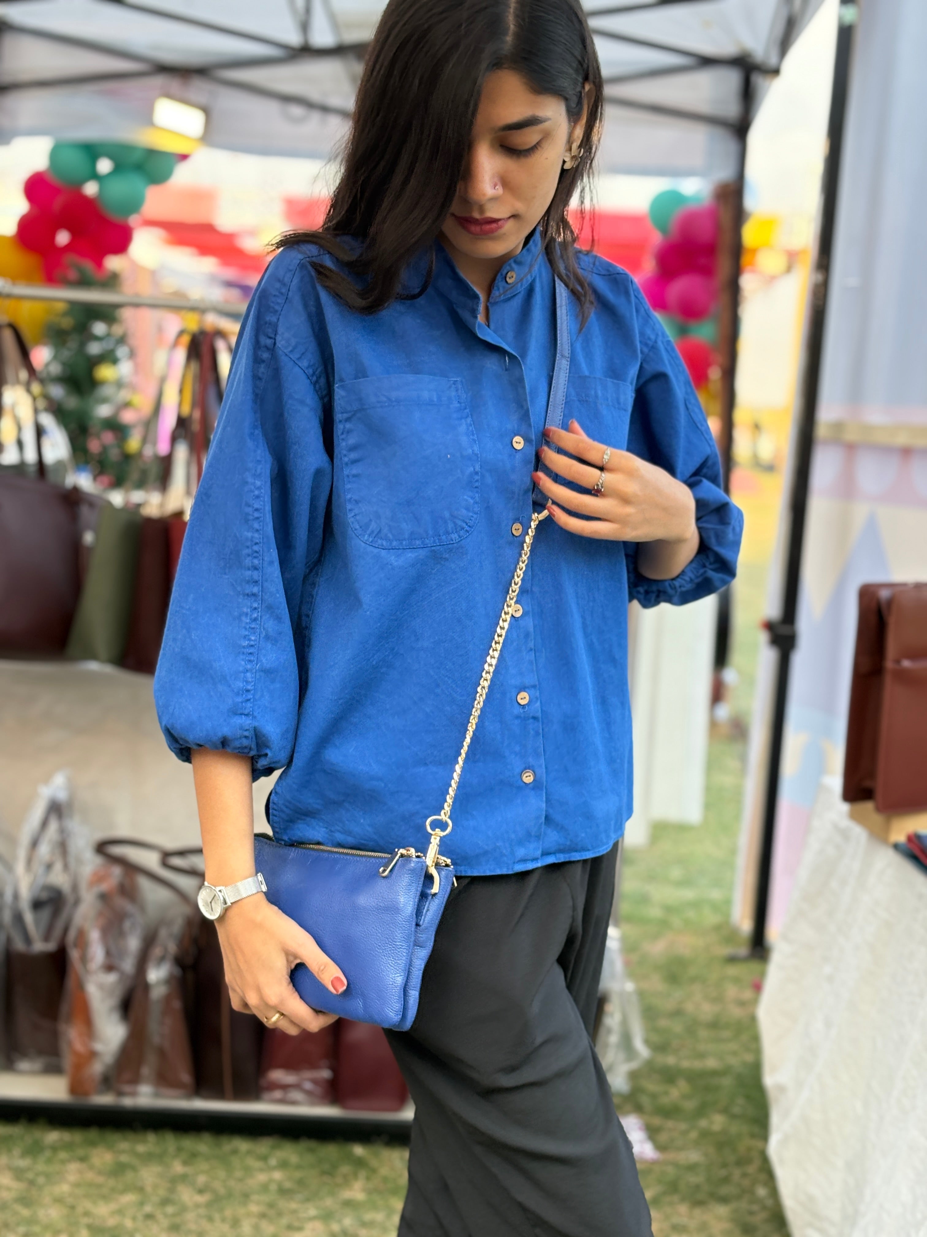 Double Zip Crossbody Bag