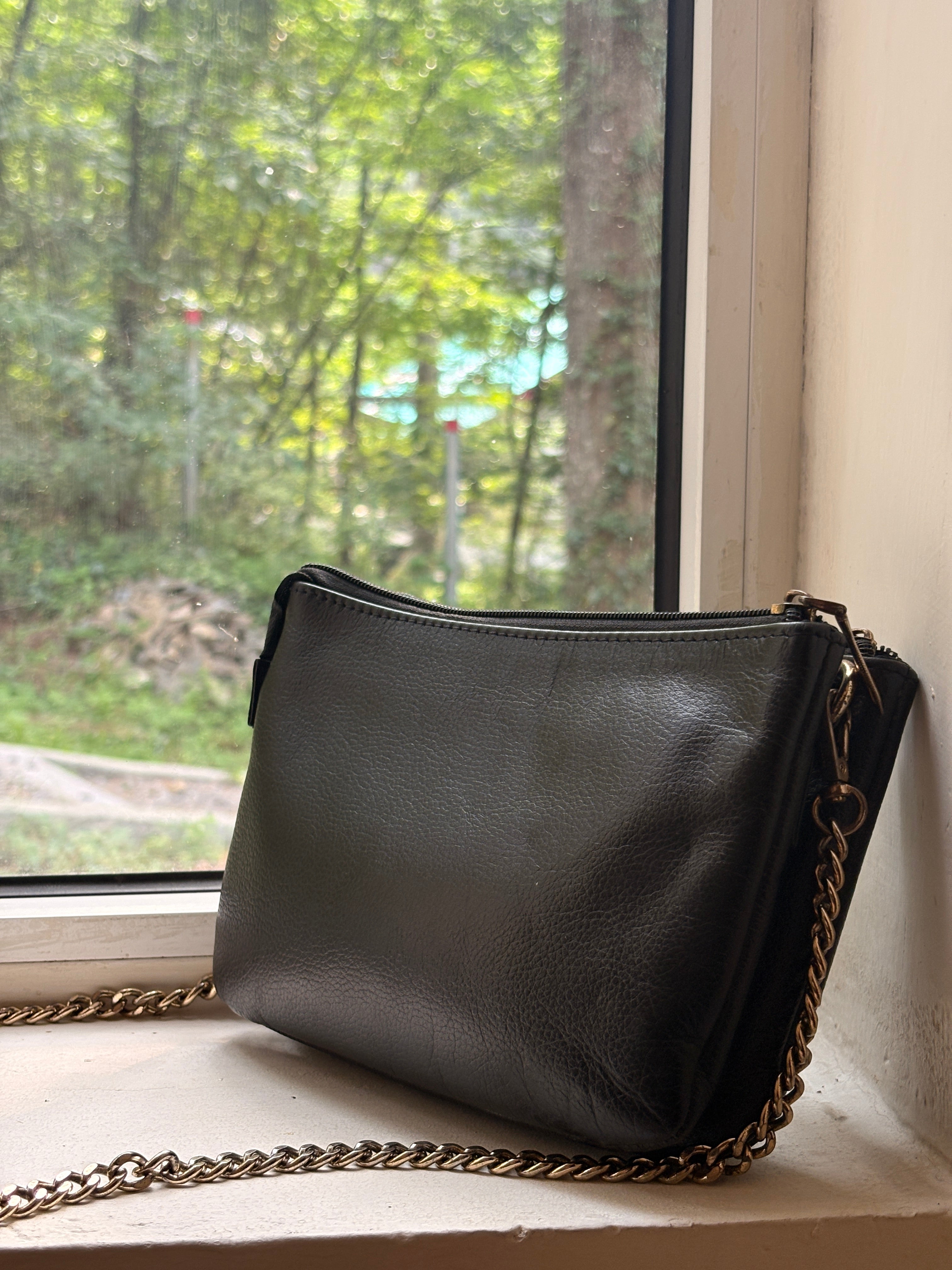 Double Zip Crossbody Bag