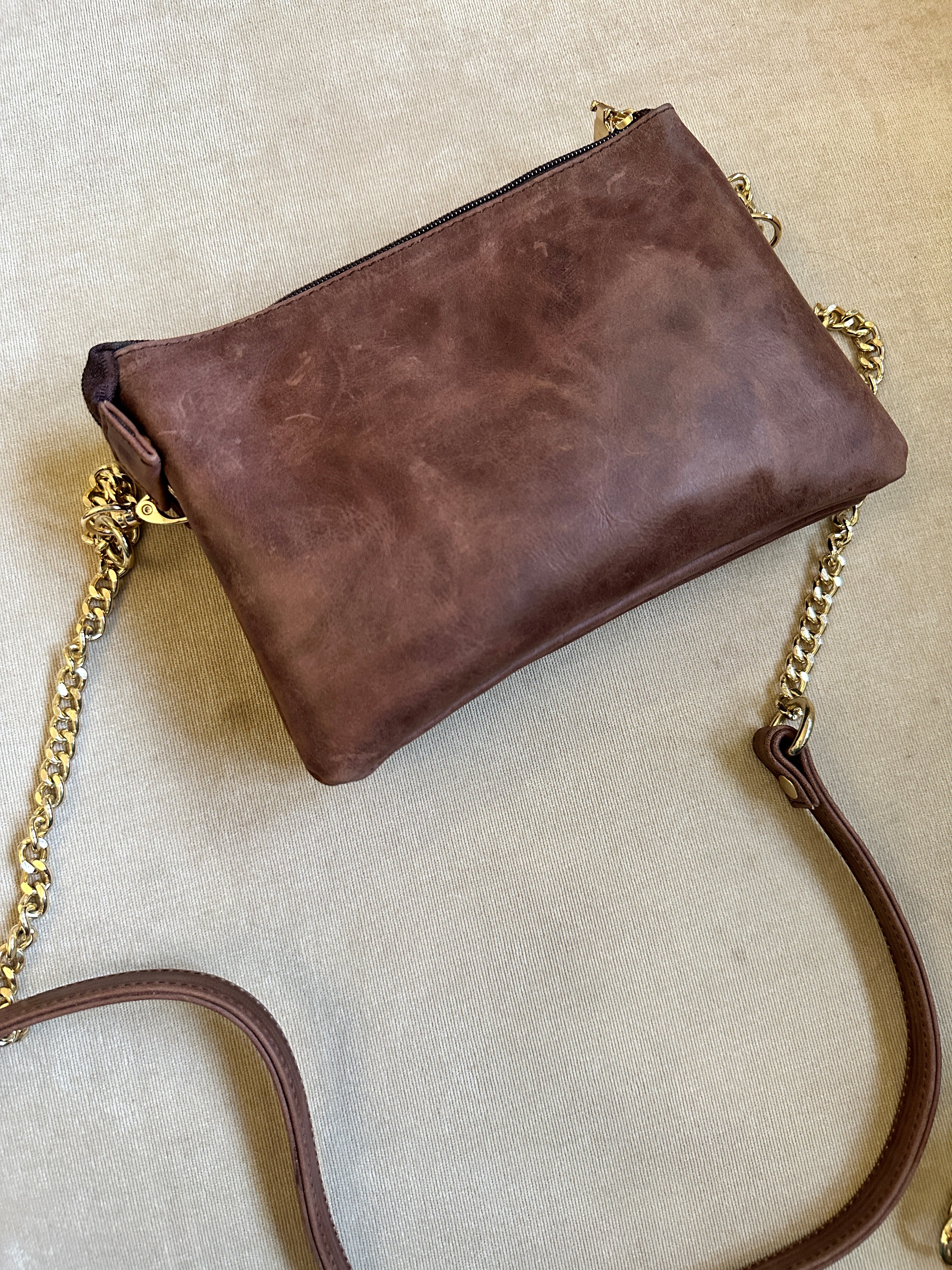 Double Zip Crossbody Bag