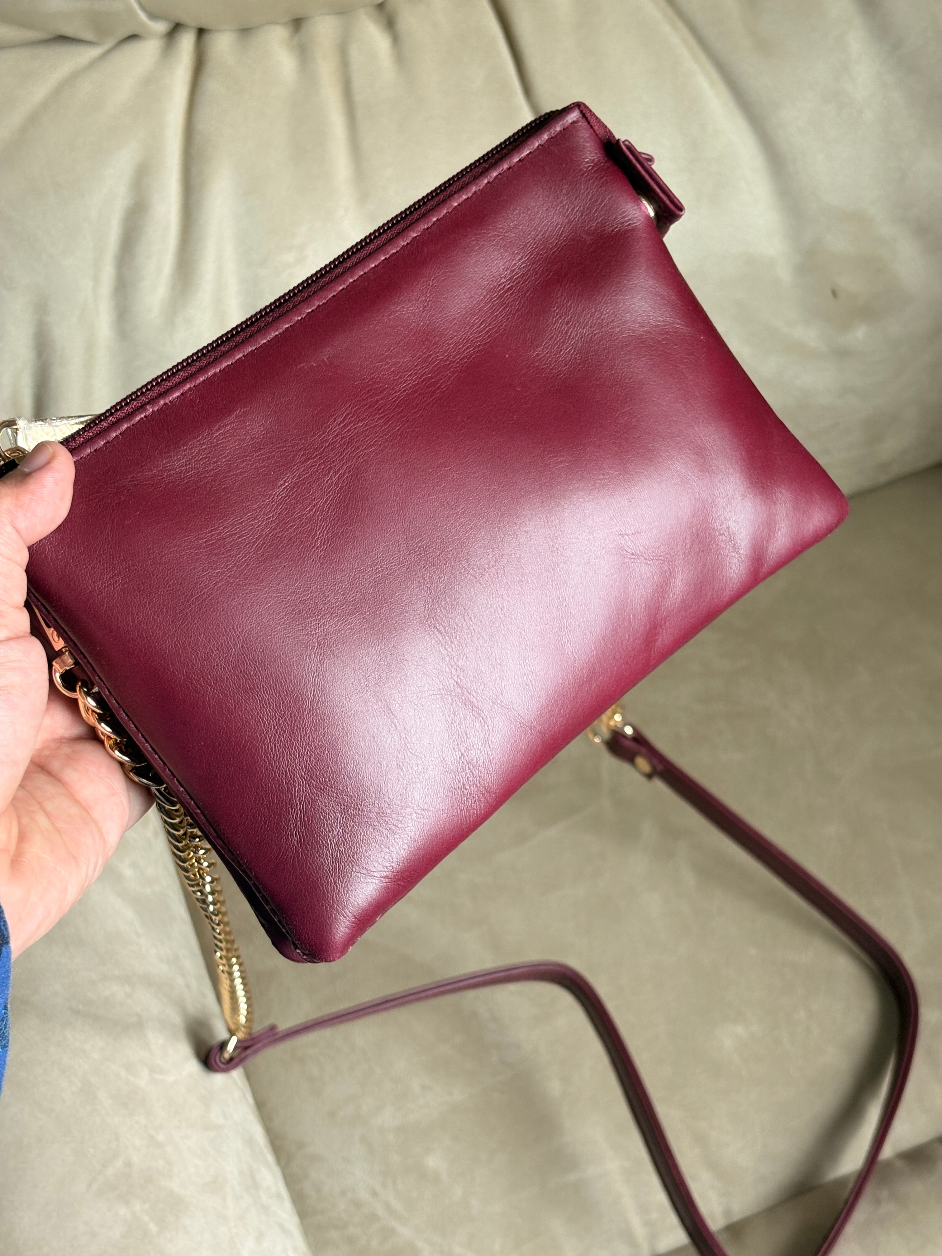 Double Zip Crossbody Bag